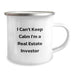 Funny Gifts for Real Estate Investor Friends from Family, Unique Camping Mug for Graduation, I Can't Keep Calm I'm A Real Estate Investor - Image 2