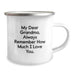 Funny Grandma Gifts from Family, Camping Mug with Inspirational Quote for Grandma, 'My Dear Grandma, Always Remember How Much I Love You.' - Image 2