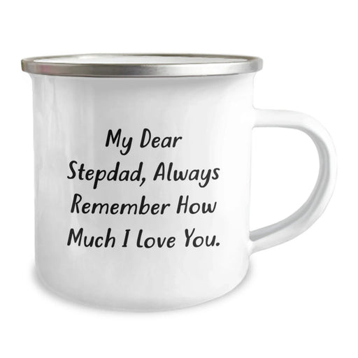 Funny Love Quotes for Stepdad - Gifts for Men - Unique Camping Mug from Family, Stepdad Christmas Unique Gifts, Heartfelt Gift for Dad, Stepdads are the Best - Image 2