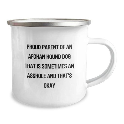 Afghan Hound Dog Lovers Gifts from Friends to Family, Camping Mug for Birthday, Proud Parent Quote - Image 2