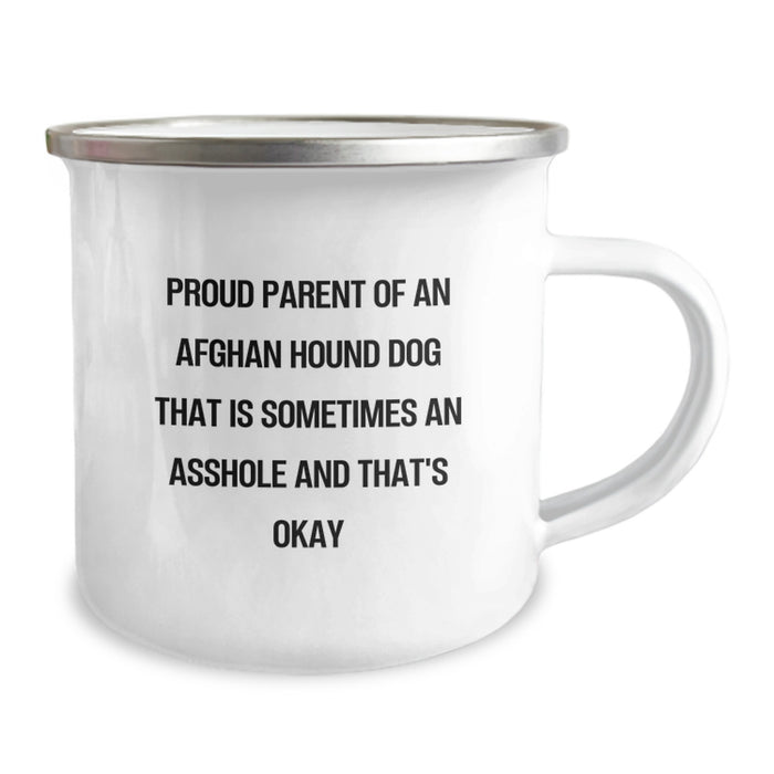 Afghan Hound Dog Lovers Gifts from Friends to Family, Camping Mug for Birthday, Proud Parent Quote - Image 2
