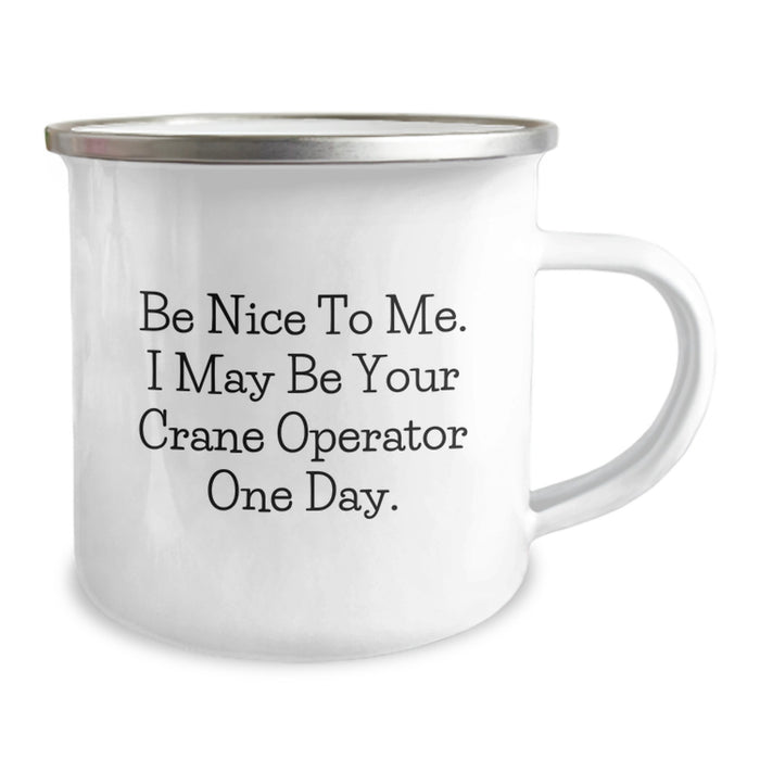 Funny Crane Operator Camping Mug Gifts from Family to Graduate - Image 2