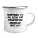 Bull Terrier Dog Camping Mug, Proud Parent Quote, 12 oz Stainless Steel Gift for Birthdays from Friends to Family - 'Sometimes An Asshole And That's Okay' - Image 2