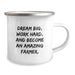Farmer Inspirational Gifts from Men Friends to Celebrate Birthday - 'Dream Big, Work Hard' Funny Camping Mug for Farmer - Image 2