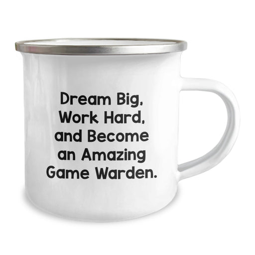 Game Warden Graduation Unique Gifts for Men - 'Dream Big, Work Hard, And Become An Amazing Game Warden.' Funny Camping Mug for Friends, Coworkers, and Family - Image 2