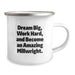 Inspirational Millwright Gifts from Friends Birthday Unique Presents for Millwright Workers Camping Mug with Funny 'Dream Big, Work Hard, And Become An Amazing Millwright' Quote - Image 2