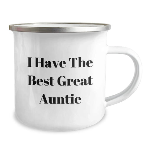 Funny Auntie Gifts, I Have The Best Great Auntie, Camping Mug for Birthday, Gifts from Men to Auntie, Unique Birthday Unique Gifts - Image 2