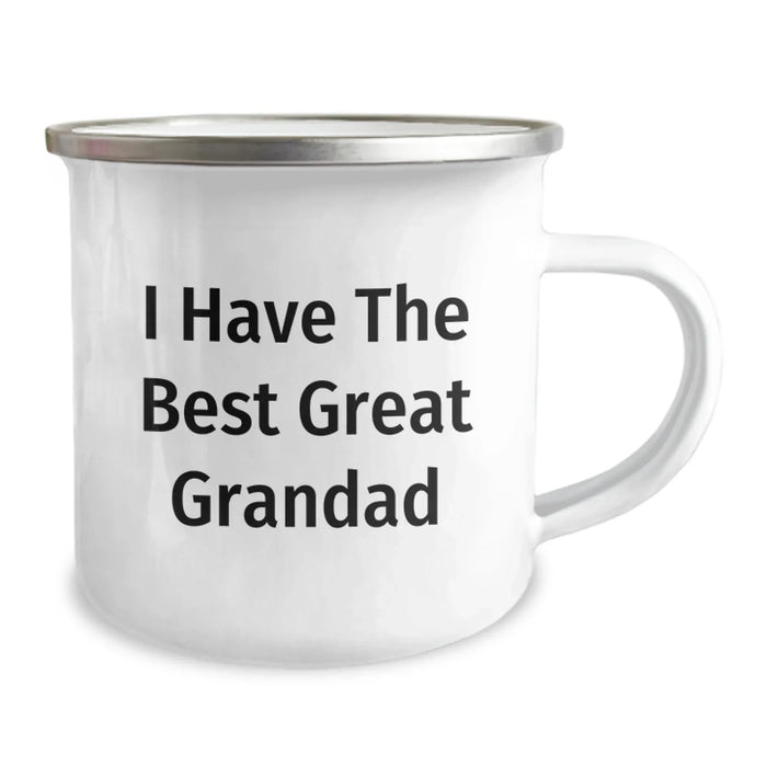 Funny Grandad Gifts, 'I Have The Best Great Grandad' Camping Mug, Birthday Unique Gifts from Family - Image 2