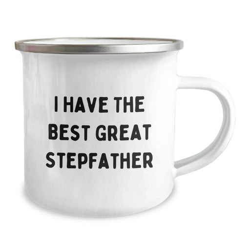 Funny Stepfather Gifts Ideas - I Have The Best Great Stepfather - Unique Camping Mug for Dad - Image 2