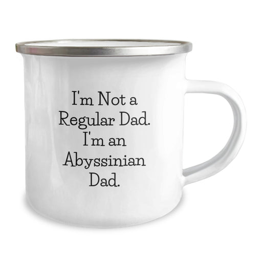 Abyssinian Cat Lover Gifts Funny Quote Mug for Husband, I'm Not A Regular Dad. I'm An Abyssinian Dad. Christmas Unique Presents - Image 2