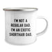 Funny Exotic Shorthair Cat Gifts for Dad, Unique Camping Mug for Graduation, I'm Not A Regular Dad. I'm An Exotic Shorthair Dad. Funny Cat Lover Gift - Image 2
