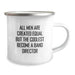 Funny Band Director Gifts from Friends for Birthday - 'All Men Are Created Equal But The Coolest Become A Band Director' Quote on Camping Mug - Image 2