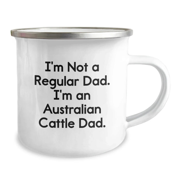 Australian Cattle Dog Dad Gifts, Funny Camping Mug for Men, I'm Not A Regular Dad, Unique Christmas Memorable Presents - Image 2
