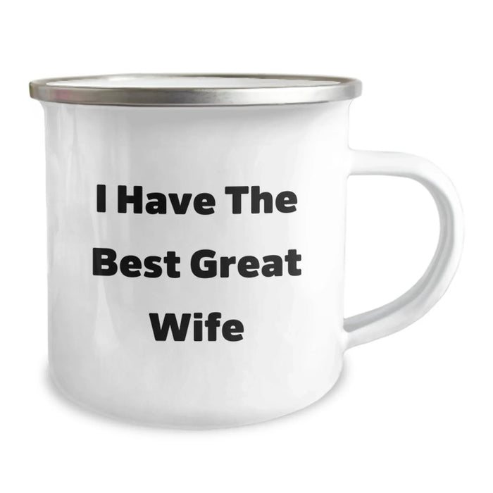 Funny Wife Gifts from Men for Wife Camping Mug I Have The Best Great Wife Christmas - Image 2