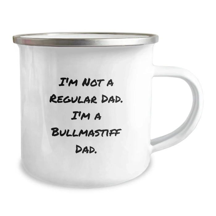 Funny Bullmastiff Dog Dad Gifts for Men Friends Family - Camping Mug - Image 2