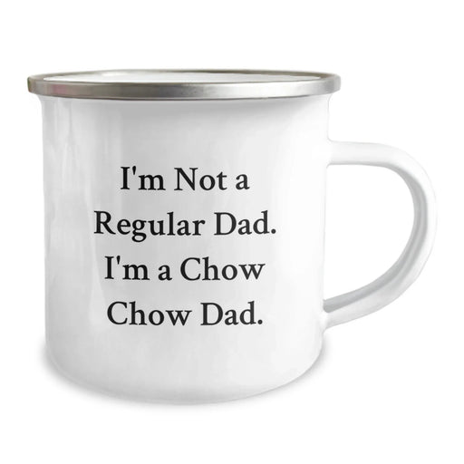Funny Chow Chow Dog Dad Camping Mug, Gifts from Dad for Chow Chow Dog Lover, Birthday Unique Gifts for Him - Image 2