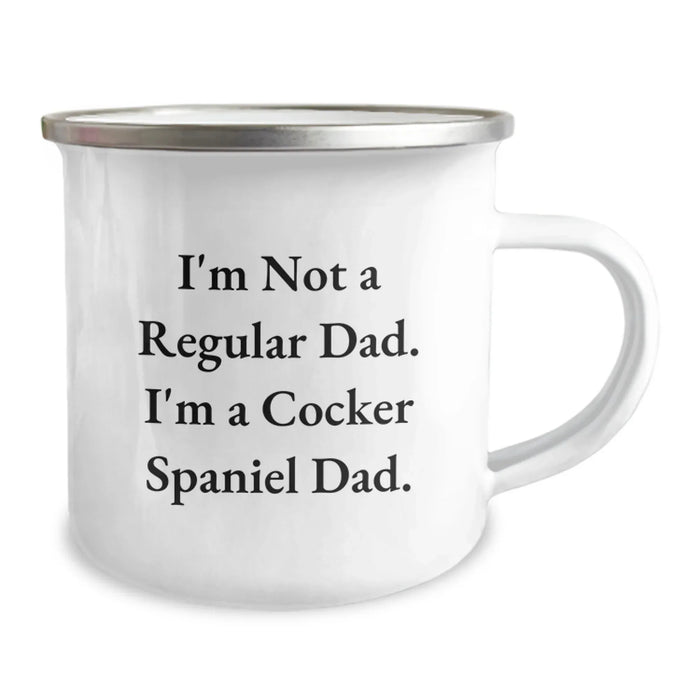 Cocker Spaniel Dog Father Funny Birthday Camping Mug Gifts from Men to Dad, Unique Unique Birthday Unique Gifts for Cocker Spaniel Dog Lover, Men's Dad Camping Mug - Image 2