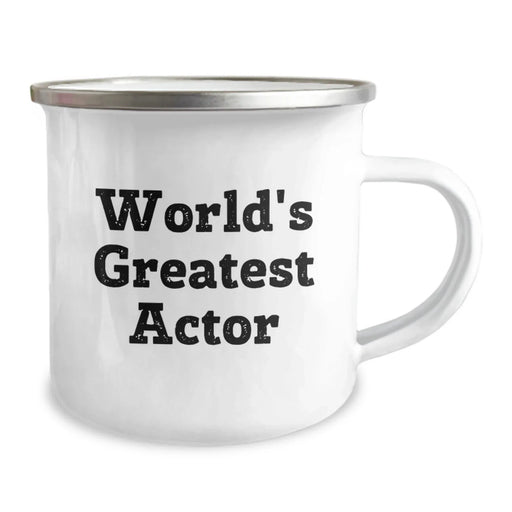 Funny World's Greatest Actor Gifts for Birthday, Actor Camping Mug from Friends, Unique Men Gifts - Image 2
