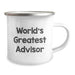 Funny World's Greatest Advisor Gifts from Friends for Birthday Unique Advisor Camping Mug - Image 2