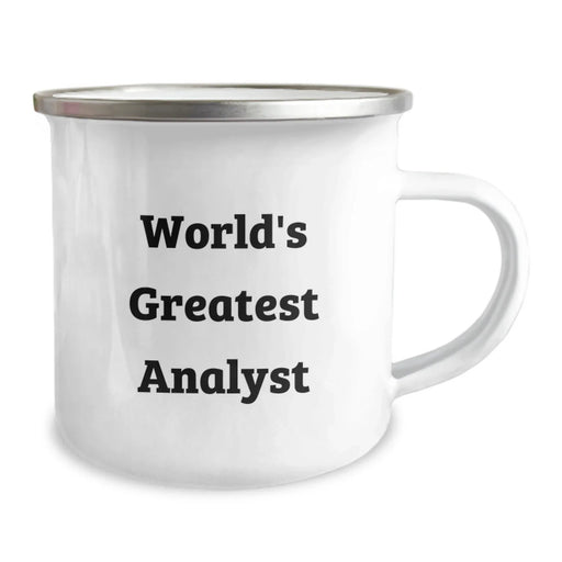 Funny Analyst Gifts for Him, World's Greatest Analyst Camping Mug, Christmas Unique Gifts from Family, Friends, Coworkers - Image 2