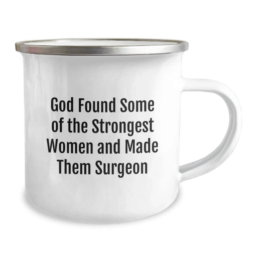 Funny Surgeon Gifts from Friends, Inspirational Quote on Camping Mug for Surgeon Birthday, Gifts for Surgeon Men, 12 oz Stainless Steel with Enamel Finish - Image 2