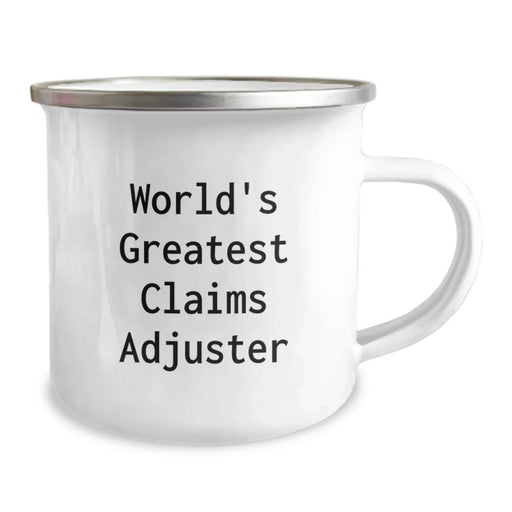Funny Claims Adjuster Gifts from Friends - 'World's Greatest' Birthday Unique Presents for Men, Women, or Coworkers - Camping Mug - Image 2