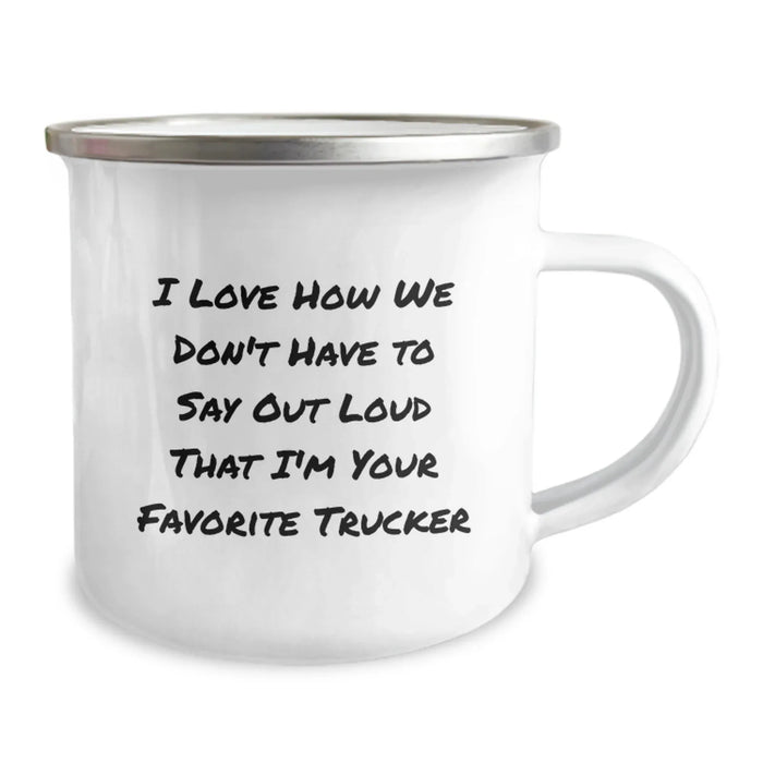 Funny Trucker Gifts, Camping Mug for Birthday, Unique Trucker Trucker Enthusiasts Gifts from Friends to Favorite Trucker - Image 2