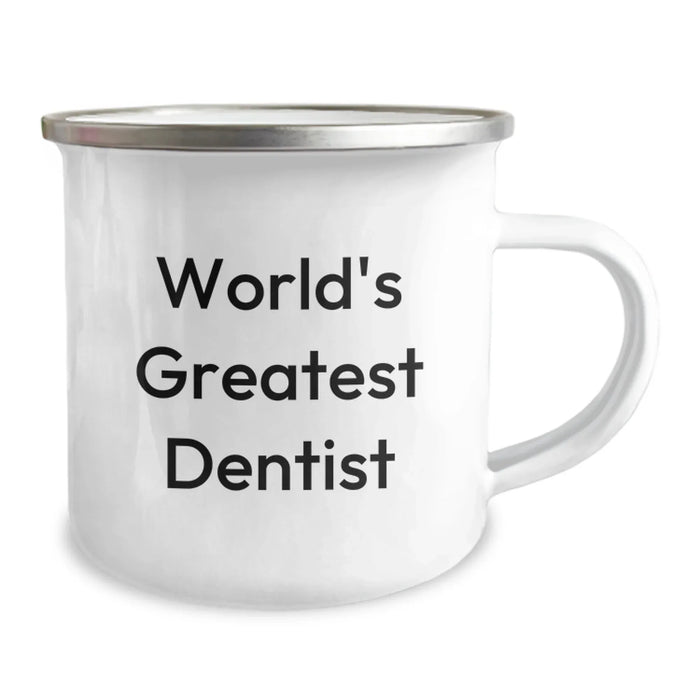 Funny World's Greatest Dentist Camping Mug Gifts from Men to Women Coworkers, Funny Inspirational Quote Gifts for Dentist Friends Family - Image 2