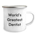 Funny World's Greatest Dentist Camping Mug Gifts from Men to Women Coworkers, Funny Inspirational Quote Gifts for Dentist Friends Family - Image 2