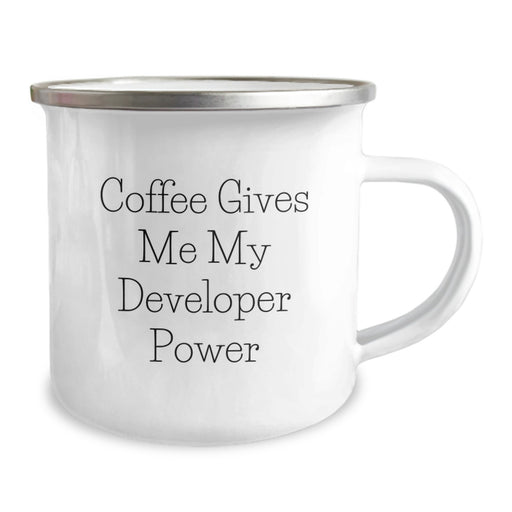 Funny Developer Gifts from Friends Christmas Unique Developer Mugs Coffee Gives Me My Developer Power - Image 2