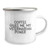 Funny Veterinarian Gifts from Friends, Unique Christmas Unique Gifts for Veterinarian Men, Camping Mug Quote - Coffee Gives Me My Veterinarian Power - Image 2