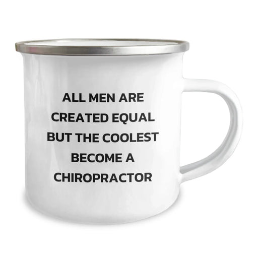 Chiropractor Gifts from Men - Funny 'All Men Are Created Equal But The Coolest Become A Chiropractor' Christmas Unique Gifts for Chiropractor Men - Image 2