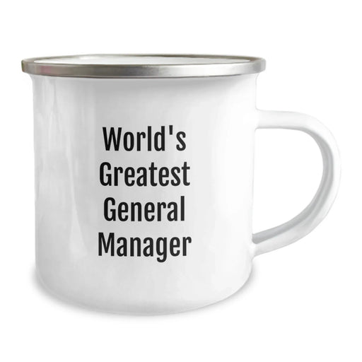 Funny World's Greatest General Manager Gifts for Birthday, Unique Camping Mug for Men or Women, 'You're the Best' Quote, Gifts from Friends or Coworkers - Image 2