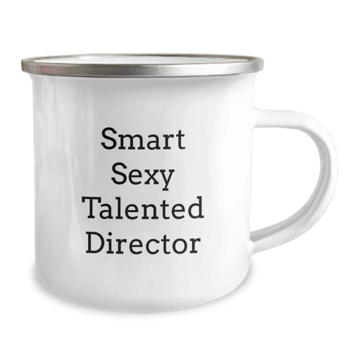 Funny Director Christmas Camping Mug Gifts from Friends for Smart Sexy Talented Director - Image 2