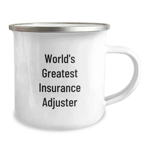 Funny Insurance Adjuster Gifts from Friends - World's Greatest Insurance Adjuster Camping Mug for Birthday Men, Women, Coworkers, Family - Image 2