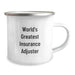 Funny Insurance Adjuster Gifts from Friends - World's Greatest Insurance Adjuster Camping Mug for Birthday Men, Women, Coworkers, Family - Image 2