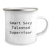 Funny Supervisor Gifts from Men, For Supervisor - Smart Sexy Talented - Christmas Unique Christmas Mug - Image 2