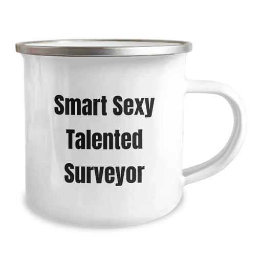 Funny Surveyor Gifts for Men, Smart Sexy Talented Surveyor Camping Mug, Christmas Unique Presents from Friends to Fellow Surveyors - Image 2