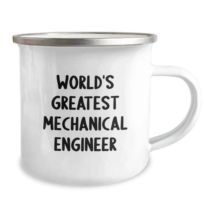 Funny World's Greatest Mechanical Engineer Gifts for Men, Unique Camping Mug for Birthday, 'You're the World's Greatest' quote - Image 2