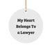 Funny Lawyer Circle Ornament, Gifts from Friends to Husband, Wife, or Lawyer Colleagues for Christmas Unique Gifts - Image 1