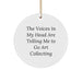 Funny Art Collecting Circle Ornament Gifts for Men, Women, or Friends - Art Collecting Enthusiasts Get Ready to Go - Christmas Unique Gifts from Friends, Family, or Coworkers - Image 1