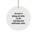 Funny Australian Shepherd Dog Mom Gifts from Family for Australian Shepherd Dog Owners, Handcrafted Circle Ornament Australian Shepherd Dog Mom Christmas Unique Gifts - Image 1