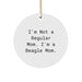 Funny Beagle Dog Mom Circle Ornament for Christmas Unique Gifts from Women to Friends and Family - Image 1