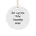 Funny Metal Detecting Circle Ornament - 'Shit Happens. Metal Detecting Helps.' Gifts from Friends for Metal Detecting Enthusiasts Christmas Unique Gifts - Image 1