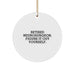 Funny Neurosurgeon Gifts from Friends for Christmas - Figure It Out Yourself Circle Ornament - Image 1