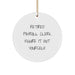 Funny 'Retired Payroll Clerk Figure It Out Yourself' Gifts for Payroll Clerks, Circle Ornament, Gifts from Friends or Family for Christmas Unique Gifts - Image 1