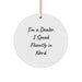 Dealer Circle Ornament with Funny Quote, Gifts from Men to Dealer Friends, Christmas Unique Gifts - Image 1