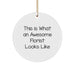 Funny Circle Ornament, Gifts from Friends to Florist, Celebrate This Is What An Awesome Florist Looks Like, Christmas Unique Gifts for Florist Friends, Men, Women, Family - Image 1