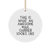 Funny Mail Carrier Gifts for Men - This Is What An Awesome Mail Carrier Looks Like Christmas Unique Circle Ornament Gifts from Friends and Family - Image 1