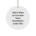 Nurse Practitioner Gifts for Christmas, Unique Circle Ornaments with 'This Is What An Awesome Nurse Practitioner Looks Like' Quote, Gifts from Family to Friends - Image 1